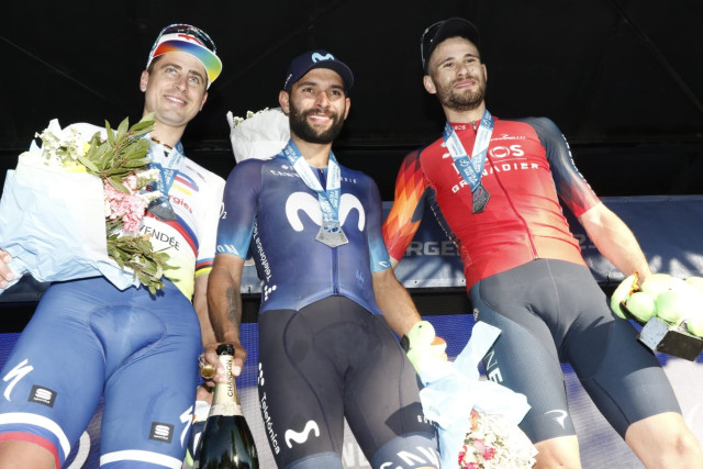Gaviria se estrena con el maillot de Movistar y es nuevo lider de la Vuelta a San Juan : Deportes de Colombia