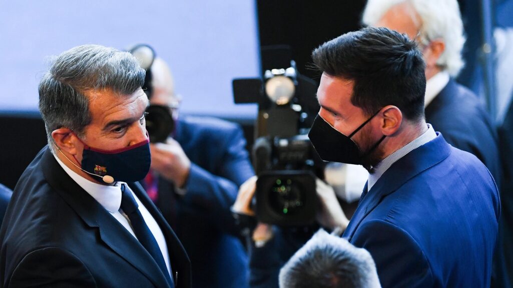 Laporta confirma la renovacion de Balde y deja en el aire el futuro en el Barça de Busquets y Ansu Fati : Deportes de España