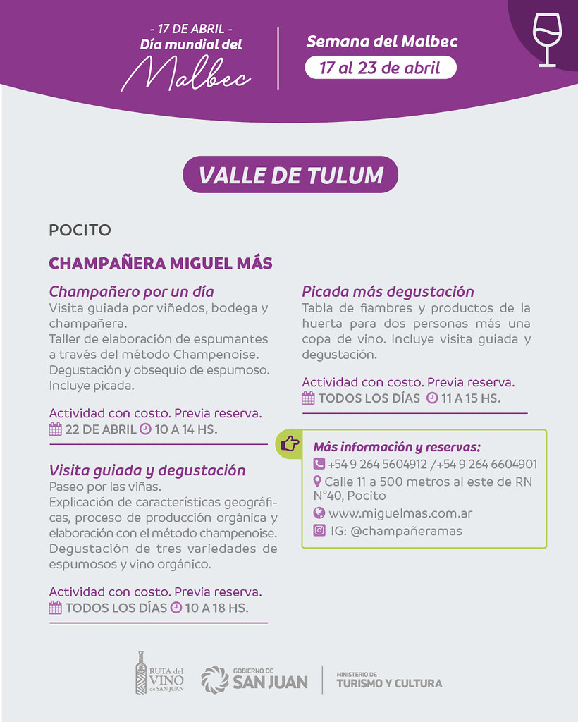 Noche de las Vinotecas: la propuesta sanjuanina en el Dia Mundial del Malbec : Entretenimiento de Argentina