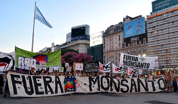 Marcha en contra del modelo agroindustrial, los transgenicos y los agrotoxicos : Noticias de Argentina