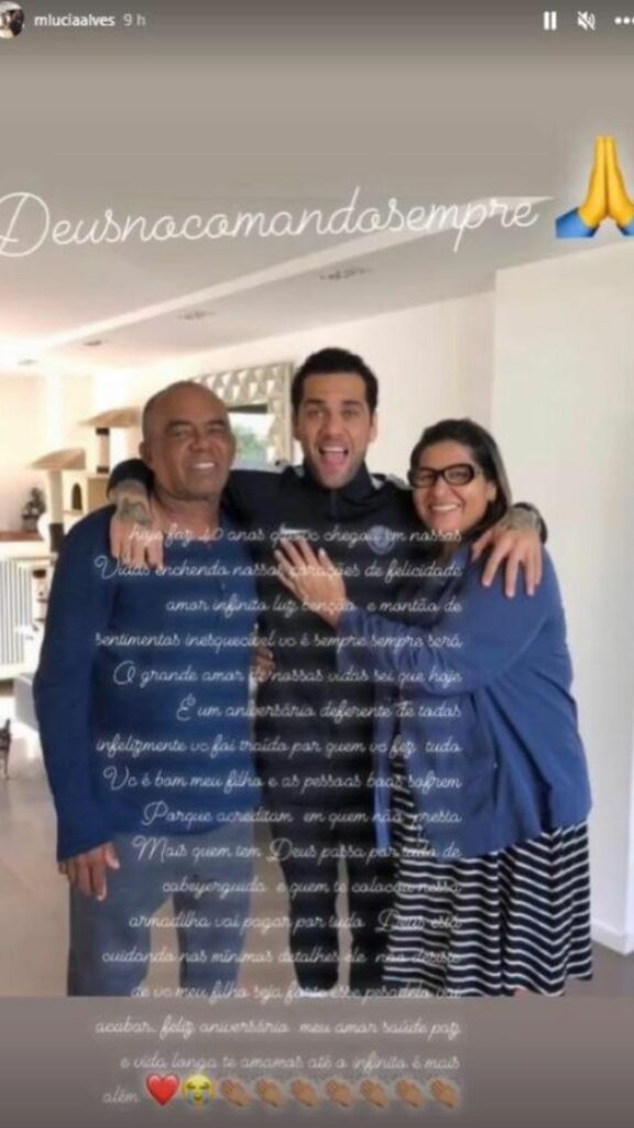 Madre de Dani Alves lanzo amenazante mensaje por cumpleaños del jugador : Deportes de Colombia