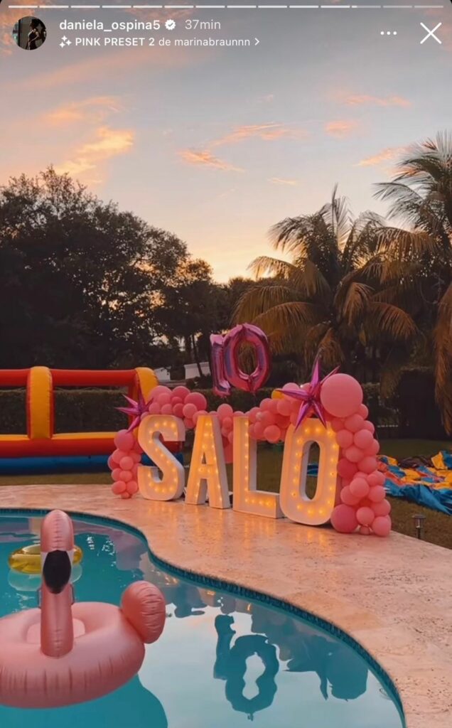 James Rodriguez y Daniela Ospina le celebraron el cumpleaños a Salome Rodriguez : Entretenimiento de Colombia