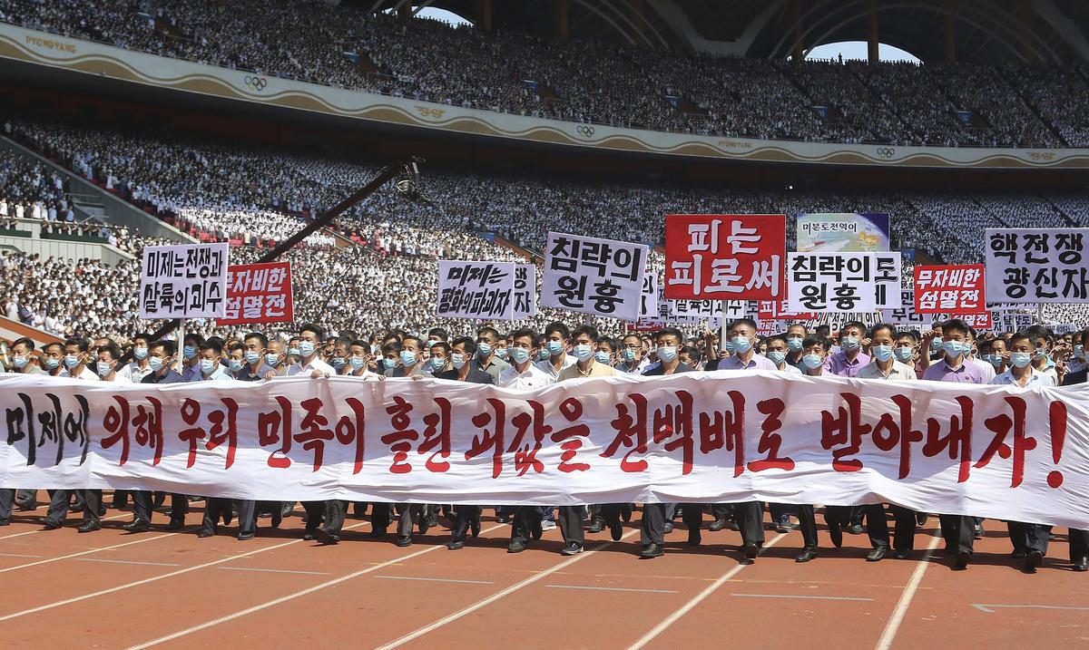 Sobre 120,000 norcoreanos marchan contra Estados Unidos y reclaman una venganza “inmisericorde” : Noticias de