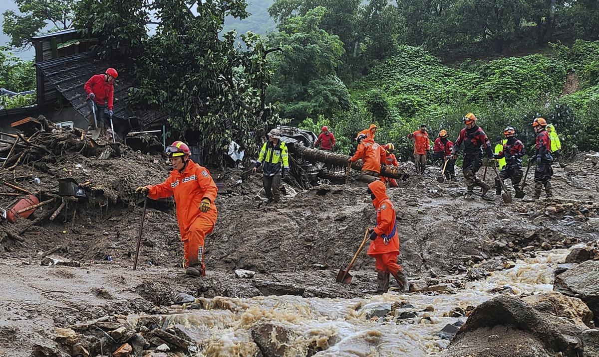 Mueren siete personas durante aguaceros torrenciales en Corea del Sur : Noticias de