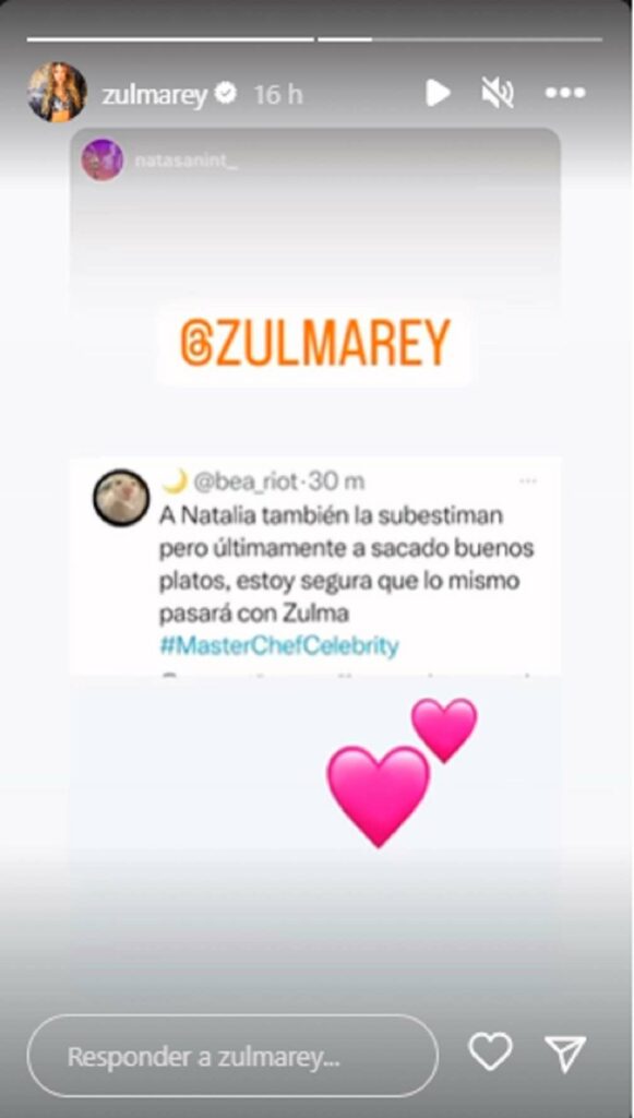 Zulma Rey sobre ‘Masterchef’ de RCN calento la cocina con aviso sobre sus platos