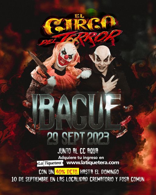 Circo del terror en Ibague llega desde Bogota con payasos que asustan : Entretenimiento de Colombia