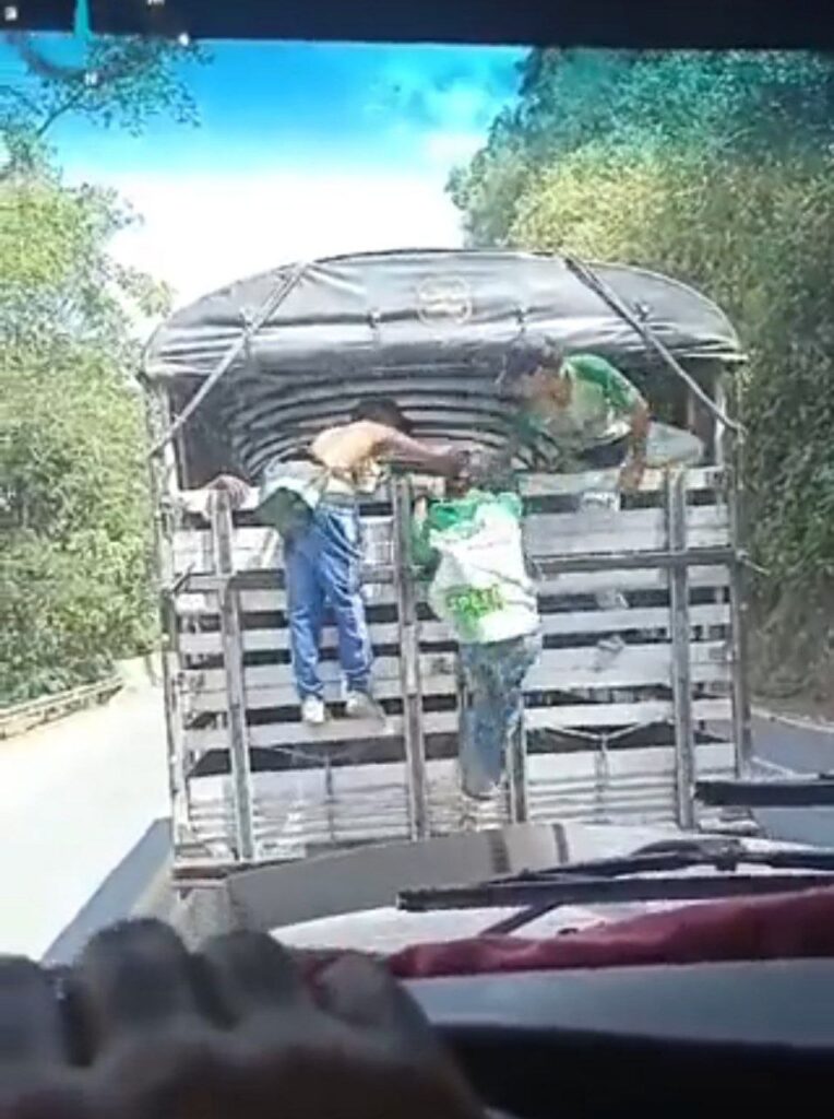 Camionero grabo como robaban a otro en carretera de Caldas : Noticias de Colombia