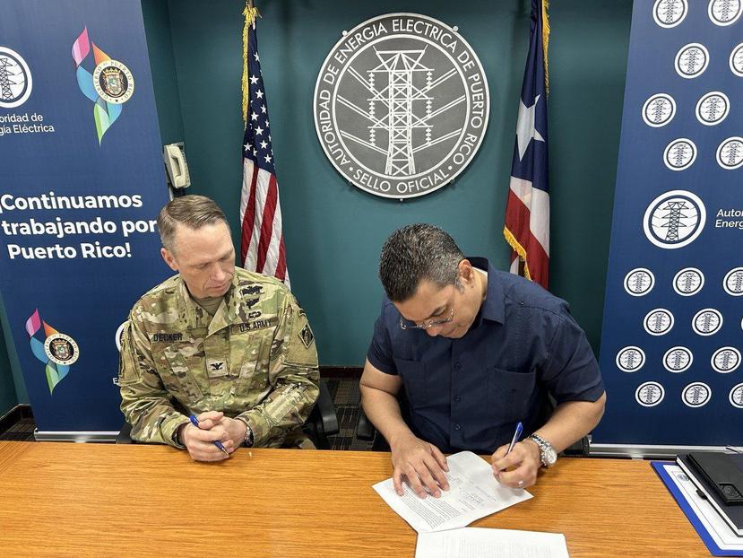 La AEE y el Cuerpo de Ingenieros firman orden de trabajo para la reparacion de la represa Guajataca : Noticias de Puerto Rico