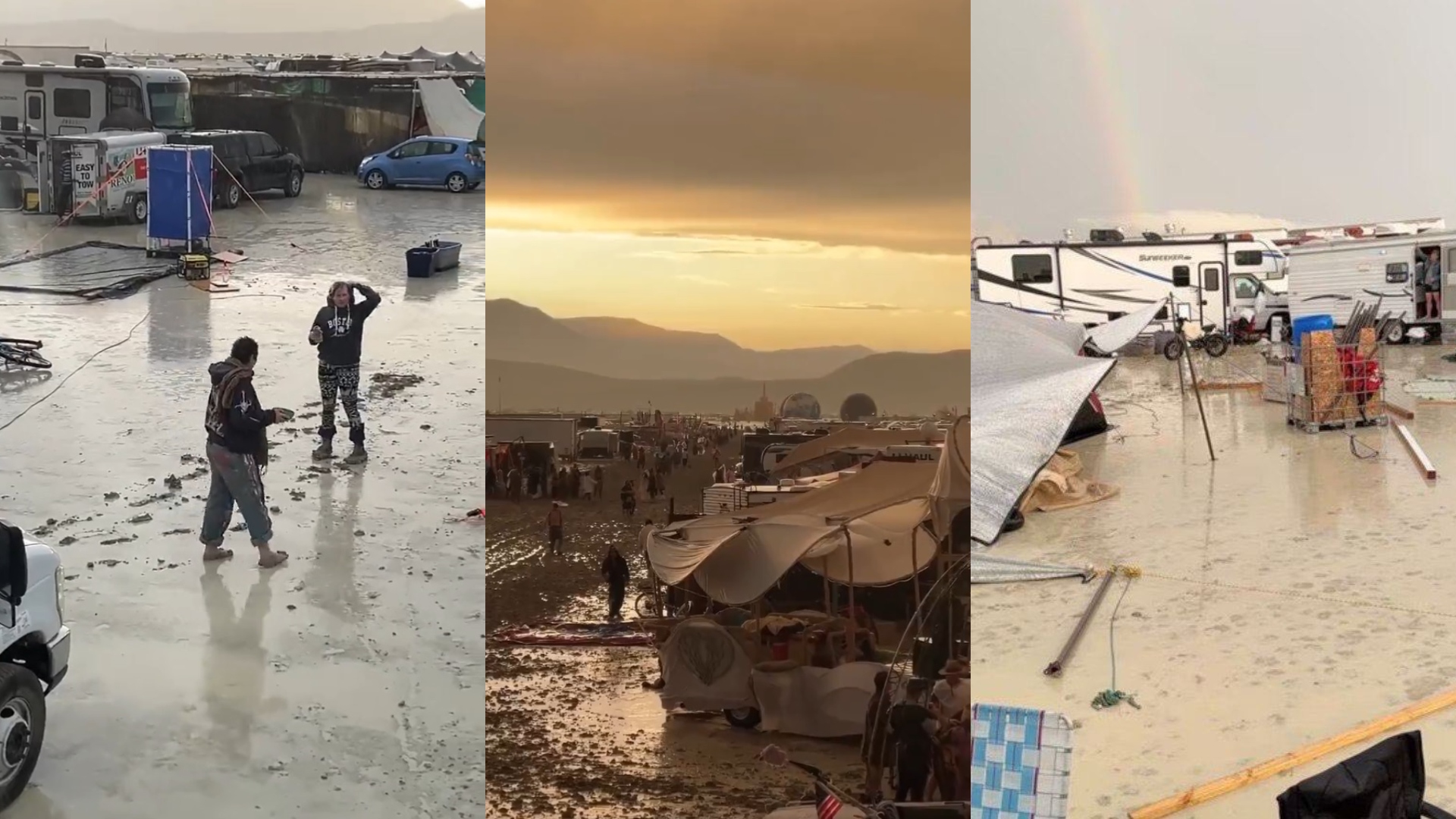 Asi es Burning Man, el peculiar festival que se celebra en el desierto de Nevada donde han quedado atrapadas mas de 70.000 personas : Internacional de