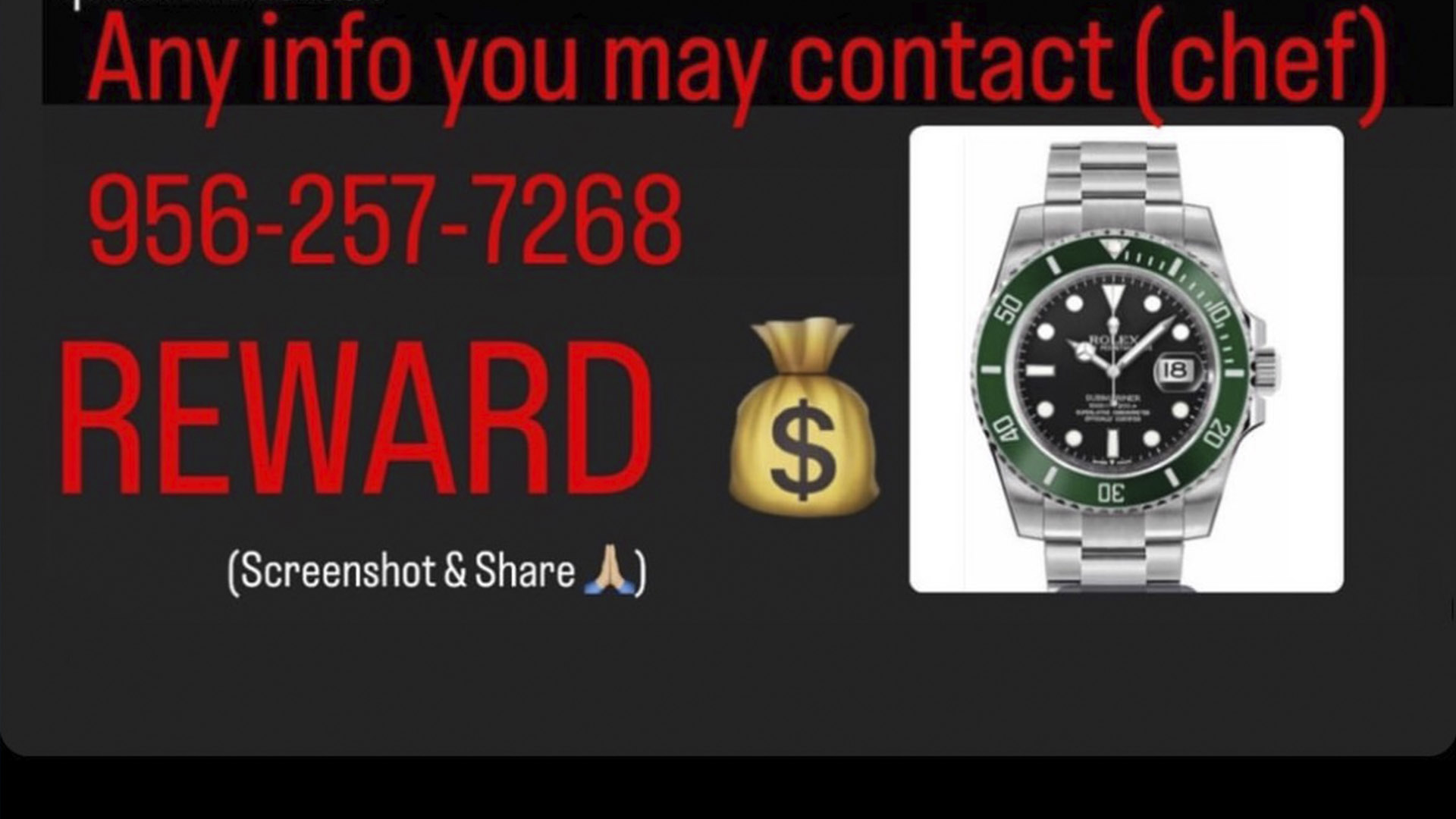 Musico grupero ofrece recompensa para dar con su costoso Rolex : Entretenimiento de Puerto Rico