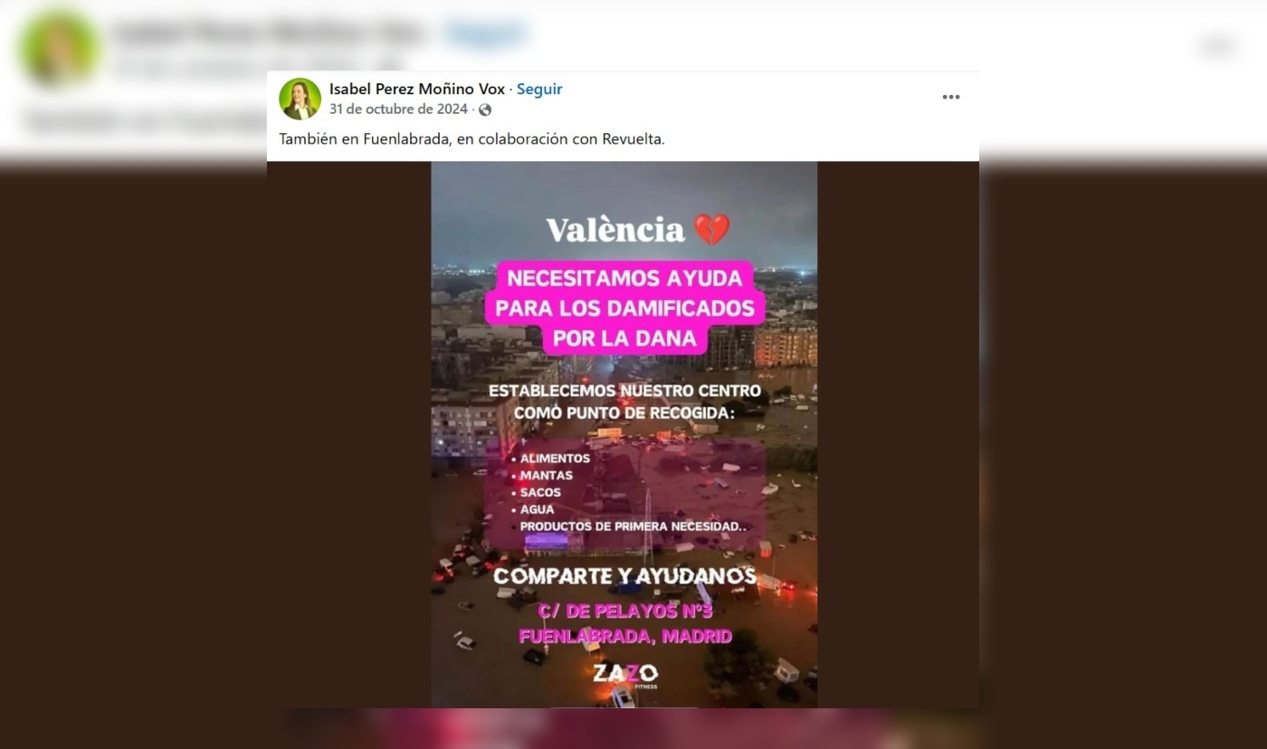 Vox apoyo campañas de Revuelta pidiendo donativos para las victimas de la DANA y de los incendios – Pitirre